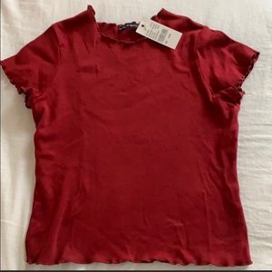 Brandy Melville red crop top